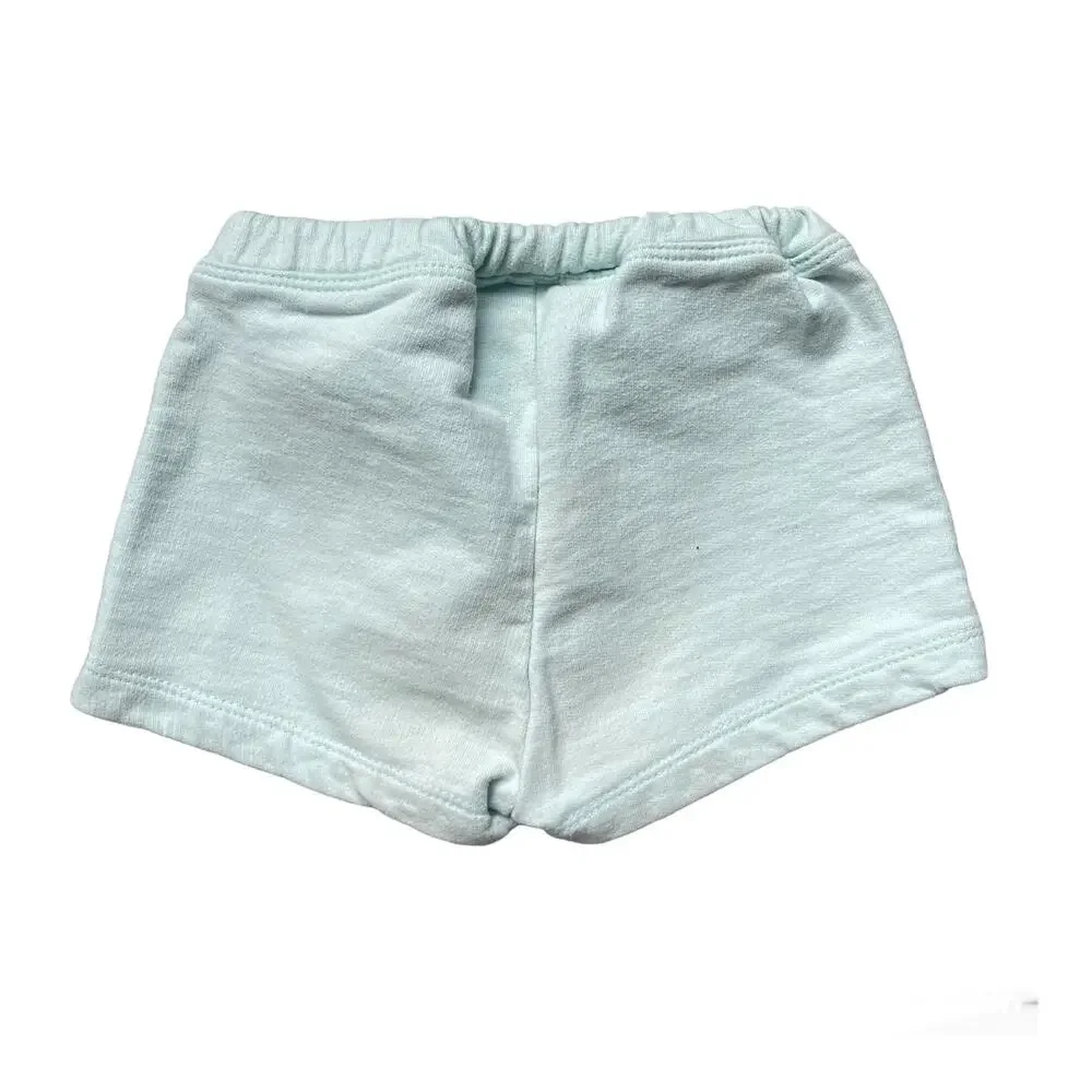 Girls 12-18 Months Old Navy Blue Pocket Elastic Waist Drawstring Summer Shorts